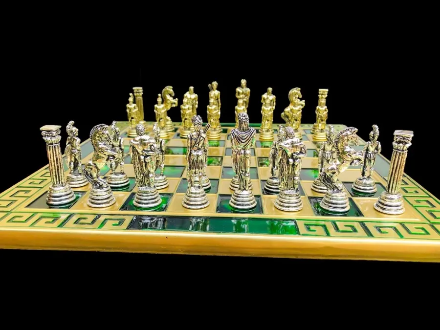 obrazek 5 Charakterystyczny komplet szachowy w stylu greckim - The Chess Empire