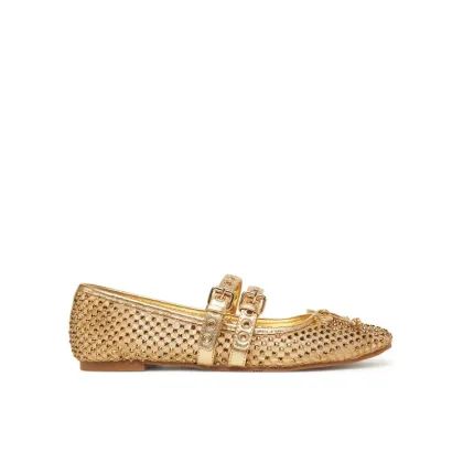 Zdjęcie Guess Baleriny FLJKNN FAB02 Złoty