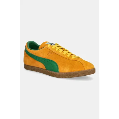 Zdjęcie Puma sneakersy zamszowe Brasil męskie kolor pomarańczowy 401048