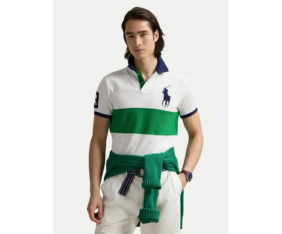 obrazek 1 Polo Ralph Lauren Polo 710969619001 Biały Custom Slim Fit
