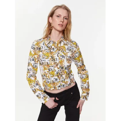Zdjęcie Versace Jeans Couture Kurtka jeansowa 74HAS453 Biały Regular Fit