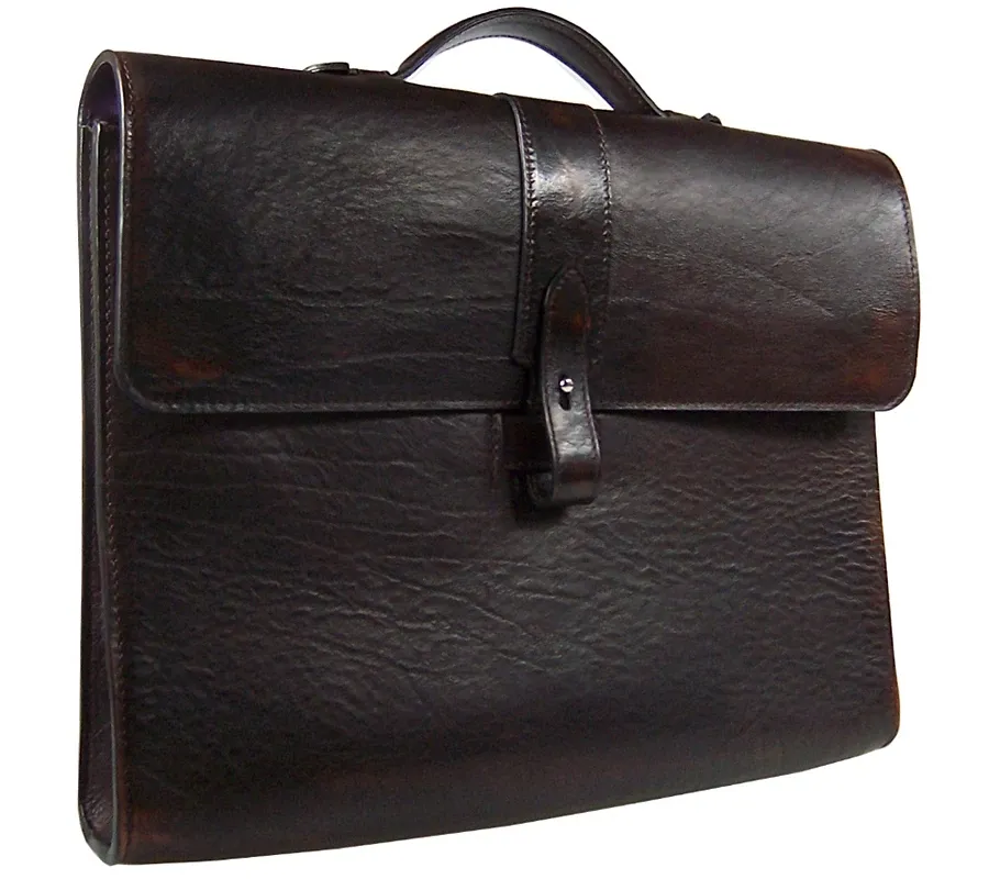 picture 1 Hand-made leather laptop briefcase