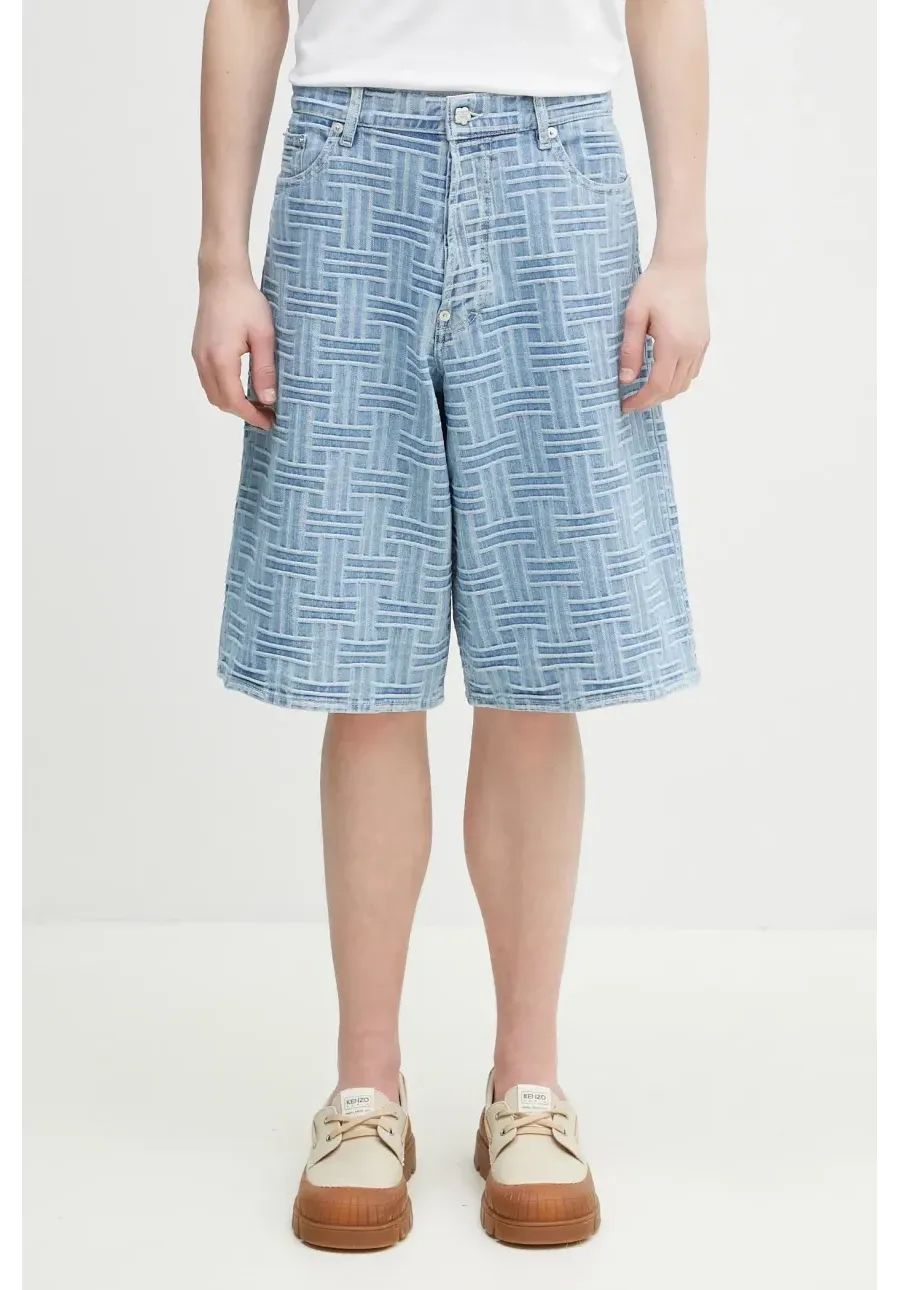 obrazek 1 Kenzo szorty jeansowe męskie kolor niebieski FF55DS3396J4.DB