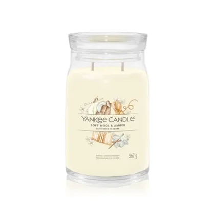Zdjęcie Yankee Candle Soft Wool & Amber Signature Świeca zapachowa 567 g