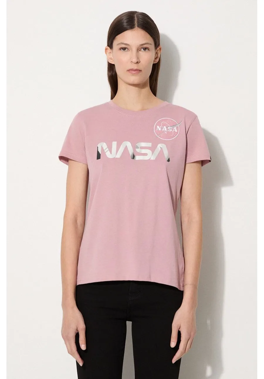 obrazek 1 Alpha Industries t-shirt bawełniany NASA PM kolor różowy 198053.487-ROZOWY
