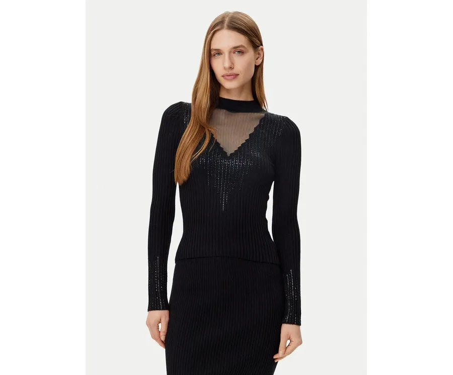 obrazek 1 Guess Sweter W5RR15 Z2Y50 Czarny Regular Fit