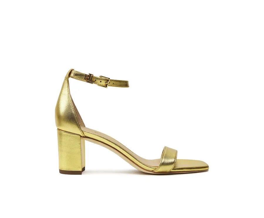 obrazek 1 LAUREN RALPH LAUREN Sandały 802935562002 Złoty