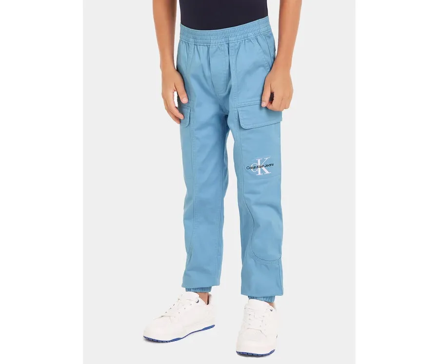 obrazek 1 Calvin Klein Jeans Joggery IB0IB01675 Niebieski Regular Fit