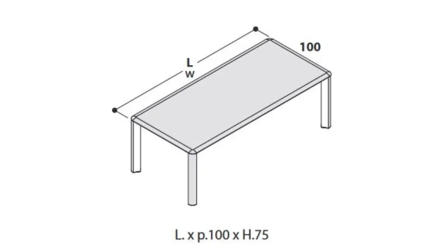 obrazek 3 Nowatorskie biurko od włoskiego producenta - 200/218x100x75