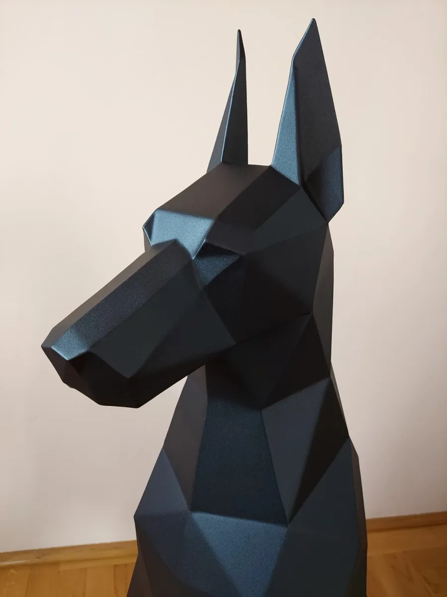 obrazek 4 Luksusowa rzeźba dekoracyjna - pies Doberman