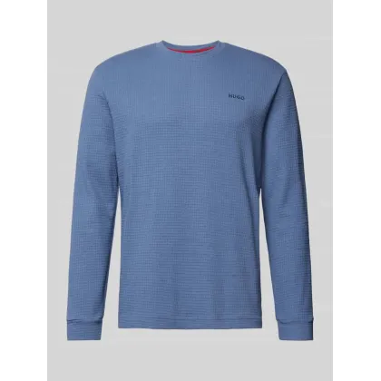 Zdjęcie Bluzka z długim rękawem i wyhaftowanym logo model ‘Austin’