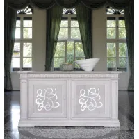 Picture Italian chest of drawers with 2 drawers in a classic style for the living room - Cantiero