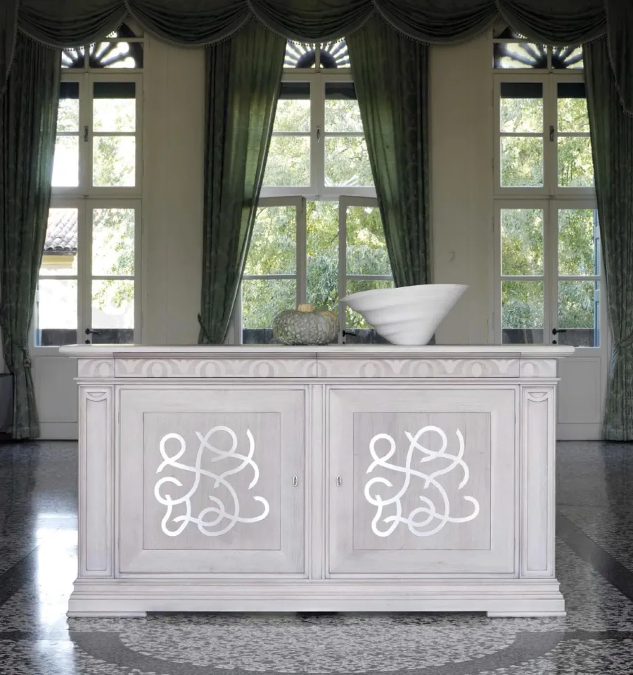 picture 1 Italian chest of drawers with 2 drawers in a classic style for the living room - Cantiero