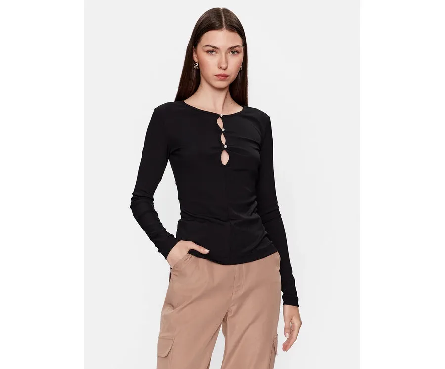 obrazek 1 Guess Bluzka W3YP16 KAZH2 Czarny Slim Fit