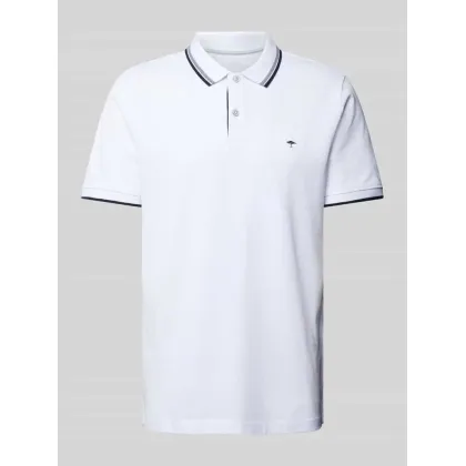 Zdjęcie Koszulka polo o kroju regular fit z paskami w kontrastowym kolorze