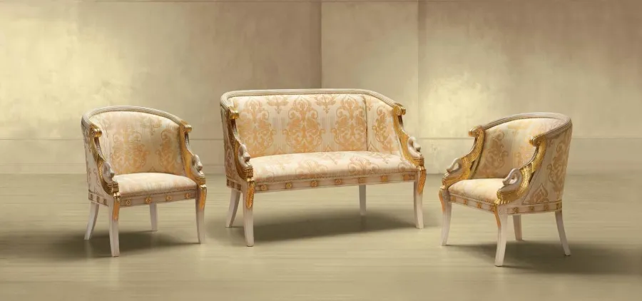 obrazek 1 Elegancka sofa i fotel w stylu antycznym do salonu – Morello Gianpaolo