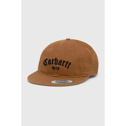 Zdjęcie Carhartt WIP czapka z daszkiem Onyx Cap kolor brązowy z aplikacją I032899.08WXX
