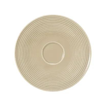 Zdjęcie Stylowy porcelanowy duży spodek 16,5 cm w kolorze beżu - Seltmann Weiden