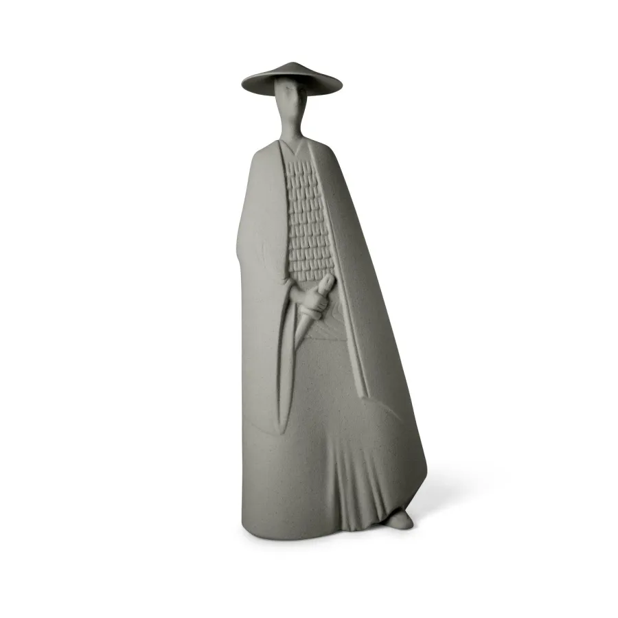 obrazek 3 Elegancka figurka samuraja z ceramiki 20x10x48 cm