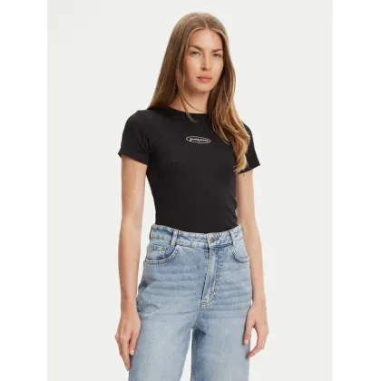 Zdjęcie Guess Jeans T-Shirt W5YP37 KA0H1 Czarny Slim Fit