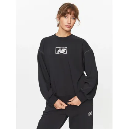 Zdjęcie New Balance Bluza Essentials French Terry Crew WT33514 Czarny Regular Fit