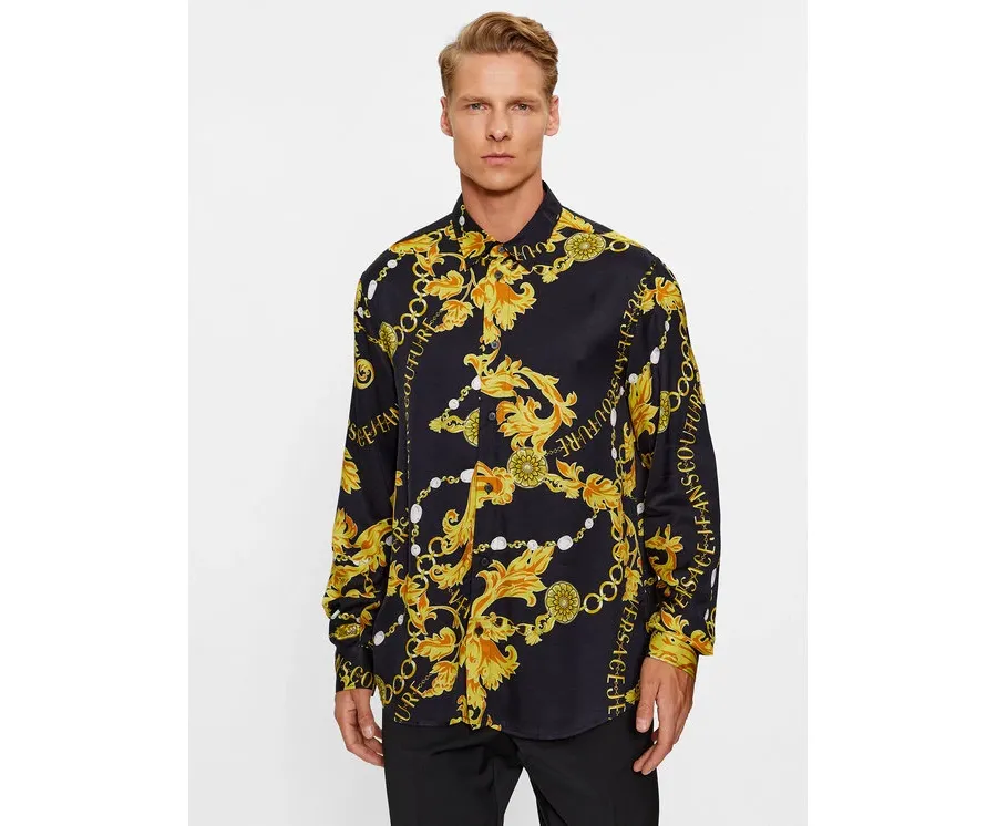 obrazek 1 Versace Jeans Couture Koszula 75GAL2R0 Czarny Regular Fit