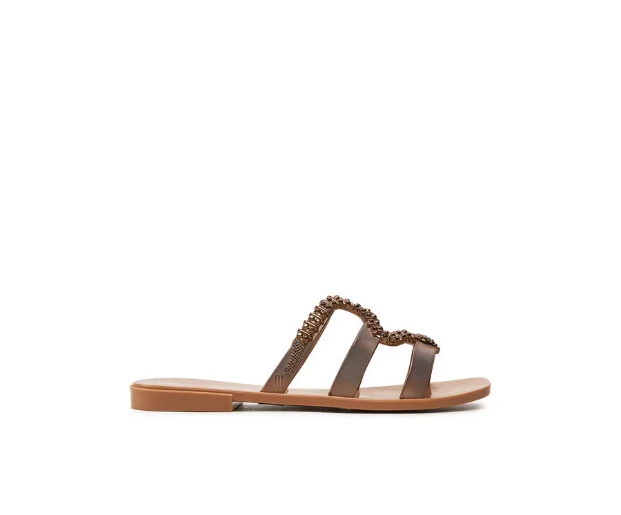obrazek 1 Melissa Klapki Melissa Slide + Bo.Bo. Ad 33862 Brązowy