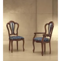 Picture Prestigious armchair and chair in French style - Morello Gianpaolo