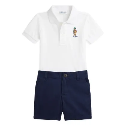 Zdjęcie Polo Ralph Lauren Komplet polo i spodenki 320967020002 Granatowy Regular Fit