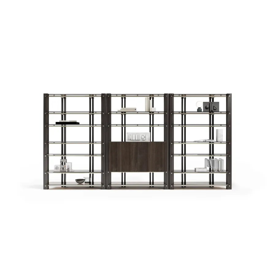 obrazek 6 Wspaniała włoska modernistyczna biblioteczka do salonu lub gabinetu