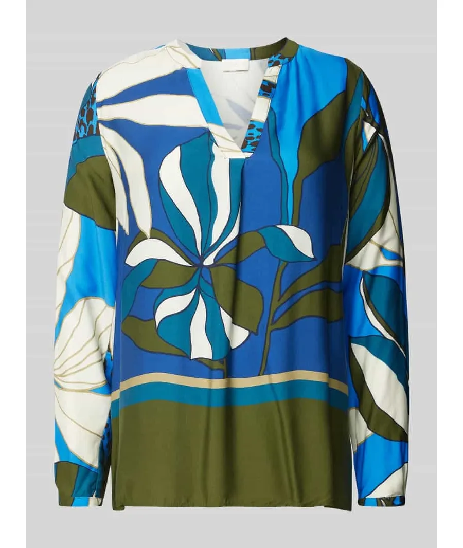 obrazek 1 Bluzka o luźnym kroju z dekoltem w serek