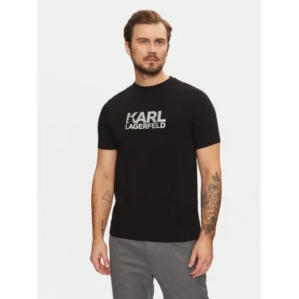 Zdjęcie KARL LAGERFELD T-Shirt 755087 551235 Czarny Regular Fit
