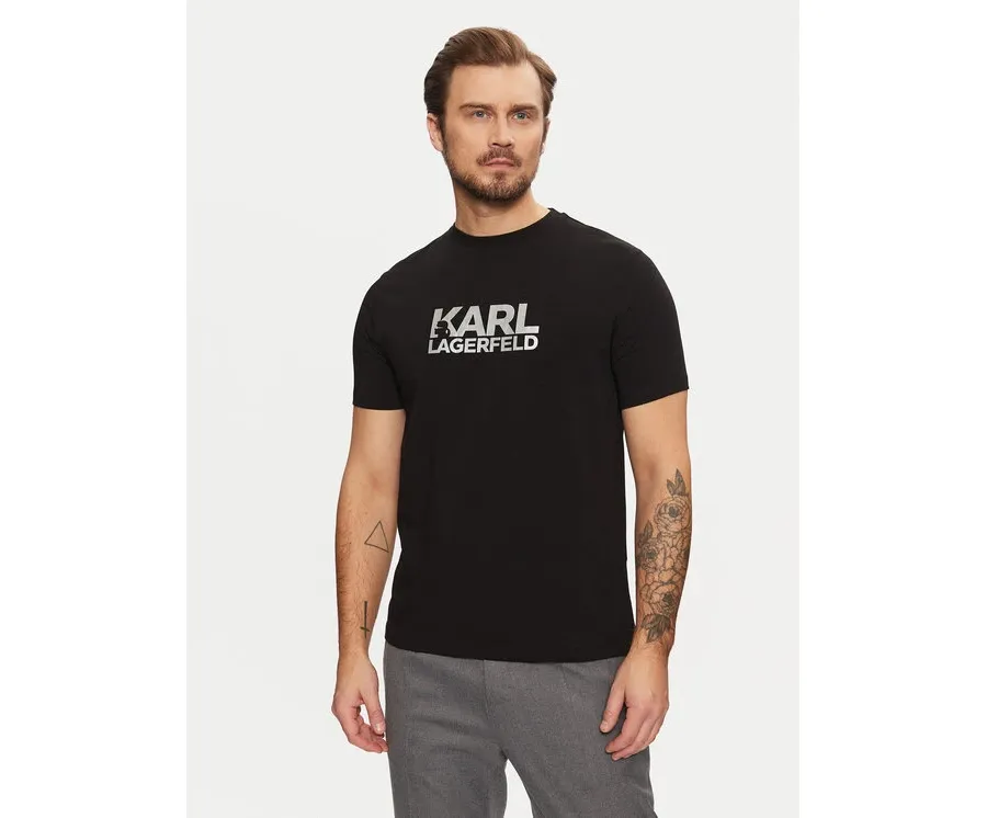 obrazek 1 KARL LAGERFELD T-Shirt 755087 551235 Czarny Regular Fit