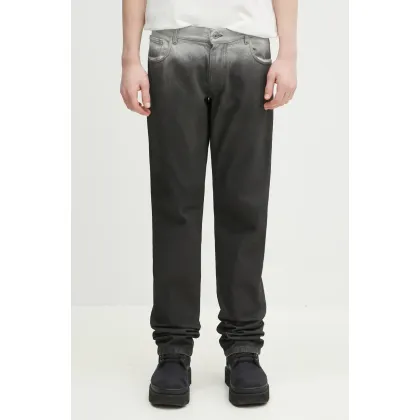 Zdjęcie Marcelo Burlon jeansy Gradient Dnm Low Waist Pants Black White męskie CMYA03AS25DEN0011001