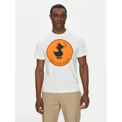 Zdjęcie Save The Duck T-Shirt DT0825M BESY20 Biały Regular Fit