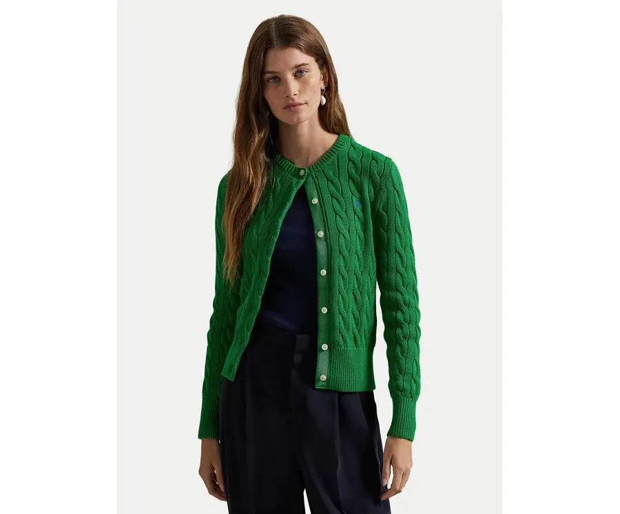 obrazek 1 Polo Ralph Lauren Kardigan 211891643020 Zielony Regular Fit