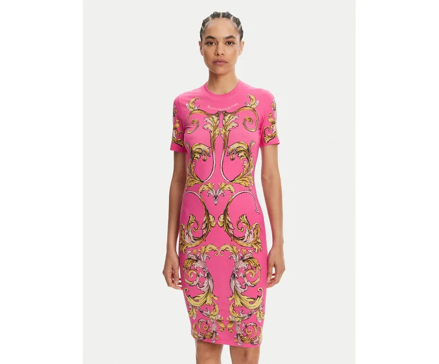 obrazek 1 Versace Jeans Couture Sukienka codzienna 78HAO9P9 Różowy Slim Fit