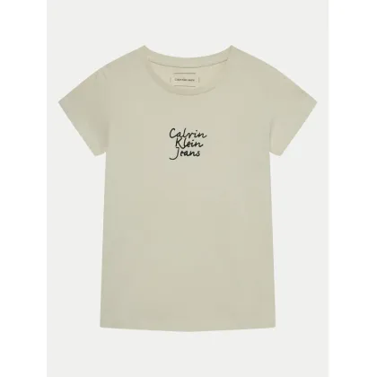 Zdjęcie Calvin Klein Jeans T-Shirt IG0IG02805 Écru Slim Fit