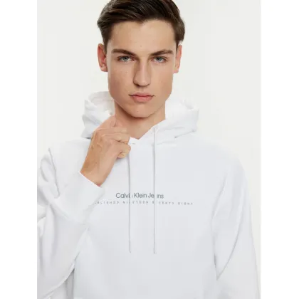 Zdjęcie Calvin Klein Jeans Bluza Minimal Logo J30J327076 Biały Regular Fit