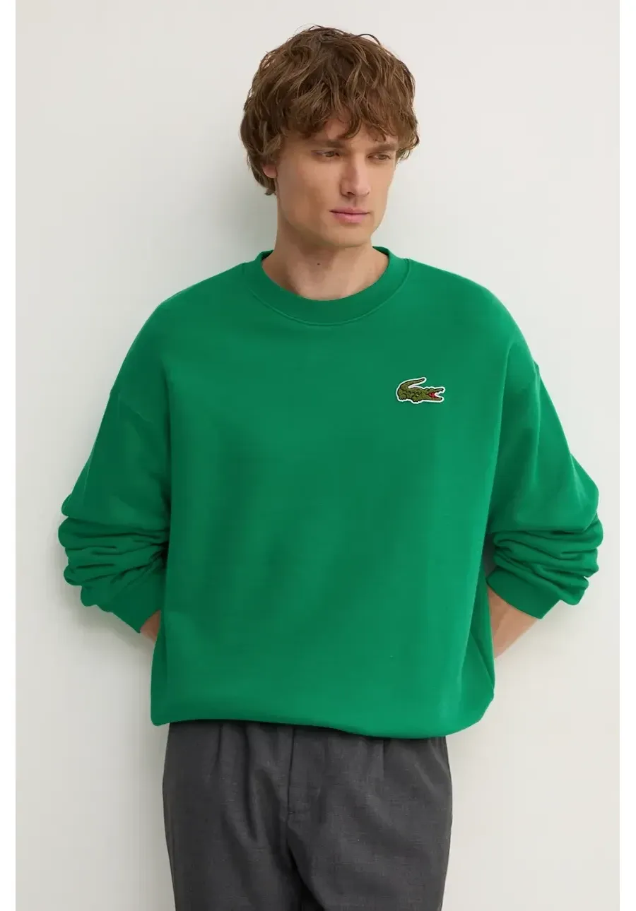 obrazek 1 Lacoste bluza męska kolor zielony gładka SH2741