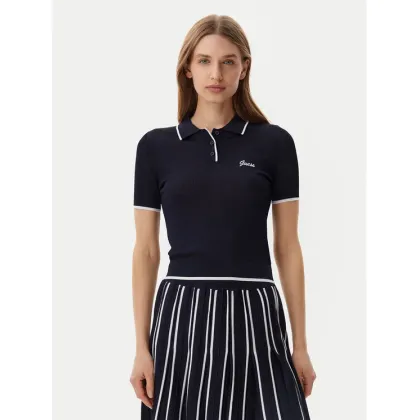 Zdjęcie Guess Polo V5GP00Z3D60 Granatowy Slim Fit