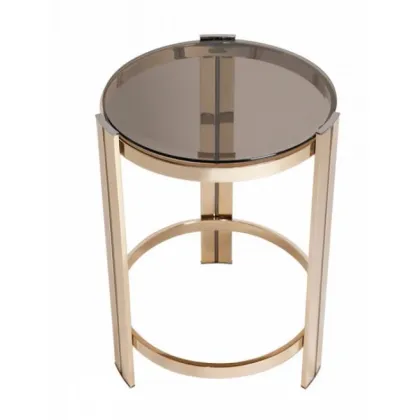 Zdjęcie Unikalny stolik kawowy z pozłacanego mosiądzu