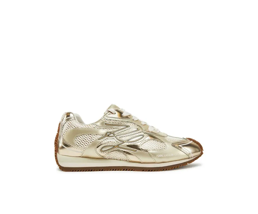 obrazek 1 KARL LAGERFELD Sneakersy Velocette KL63925 Złoty