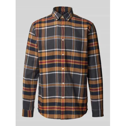 Zdjęcie Koszula casualowa o kroju tailored fit z kołnierzykiem typu button down model ‘LIAN’