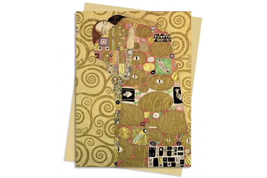 obrazek 1 Pakiet kartek na życzenia (Klimt: Spełnienie) - Flame Tree Publishing