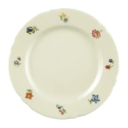 Zdjęcie Porcelanowy okrągły talerz śniadaniowy 20 cm w stylu klasycznym - Seltmann Weiden