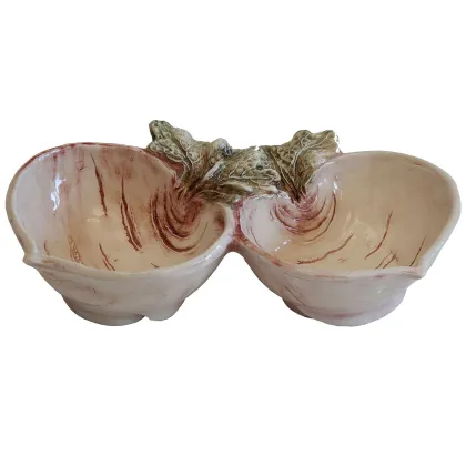 Zdjęcie Podwójna misa z ceramiki w kształcie rzodkiewek - Virginia Casa