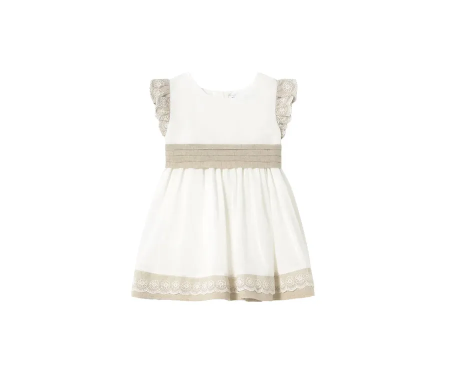 obrazek 1 Mayoral Sukienka letnia 1908 Écru Regular Fit