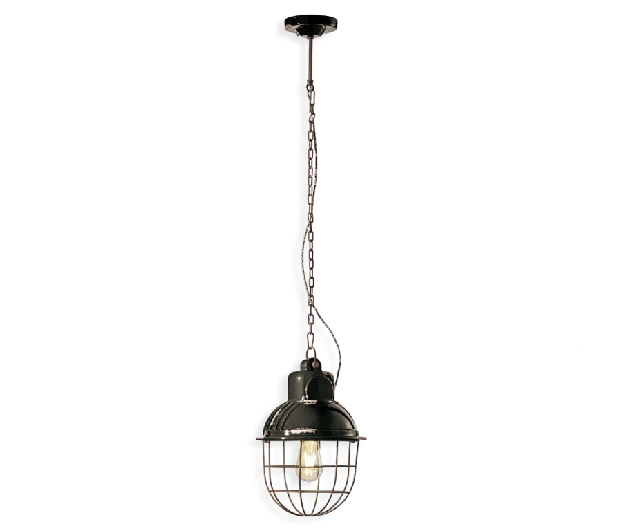 obrazek 3 Wyjątkowa włoska lampa wisząca retro Industrial
