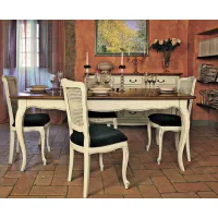 Picture Provence style adjustable table with two internal compartments - Interiors Italia
